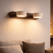 Travertine Stone Wall Sconce | Modern LED Light Fixture & Decor