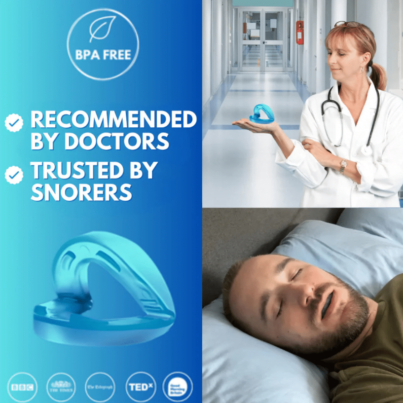 Adjustable Anti-Snoring Mouthpiece for Quiet, Restful Sleep
