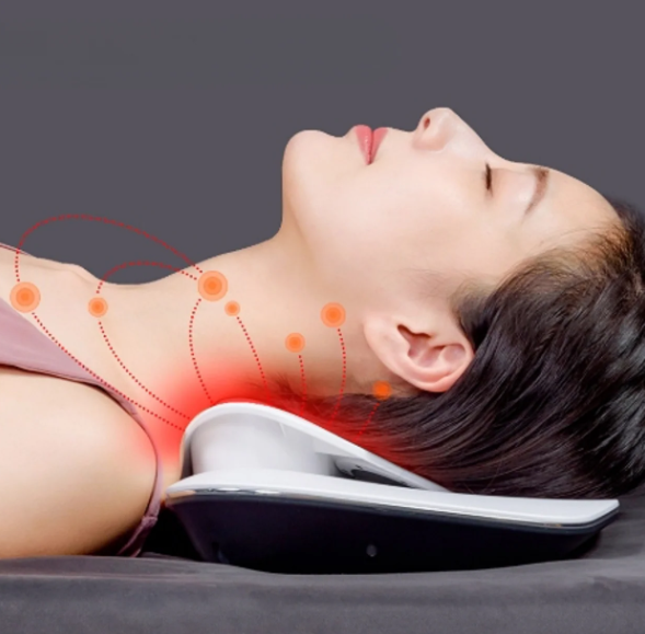 Smart Neck Massager & Cervical Traction | Heated EMS Red Light