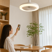 Stylish Screw-In Ceiling Fan with LED Light & Remote – Low-Profile Socket Fan for Instant Room Comfort