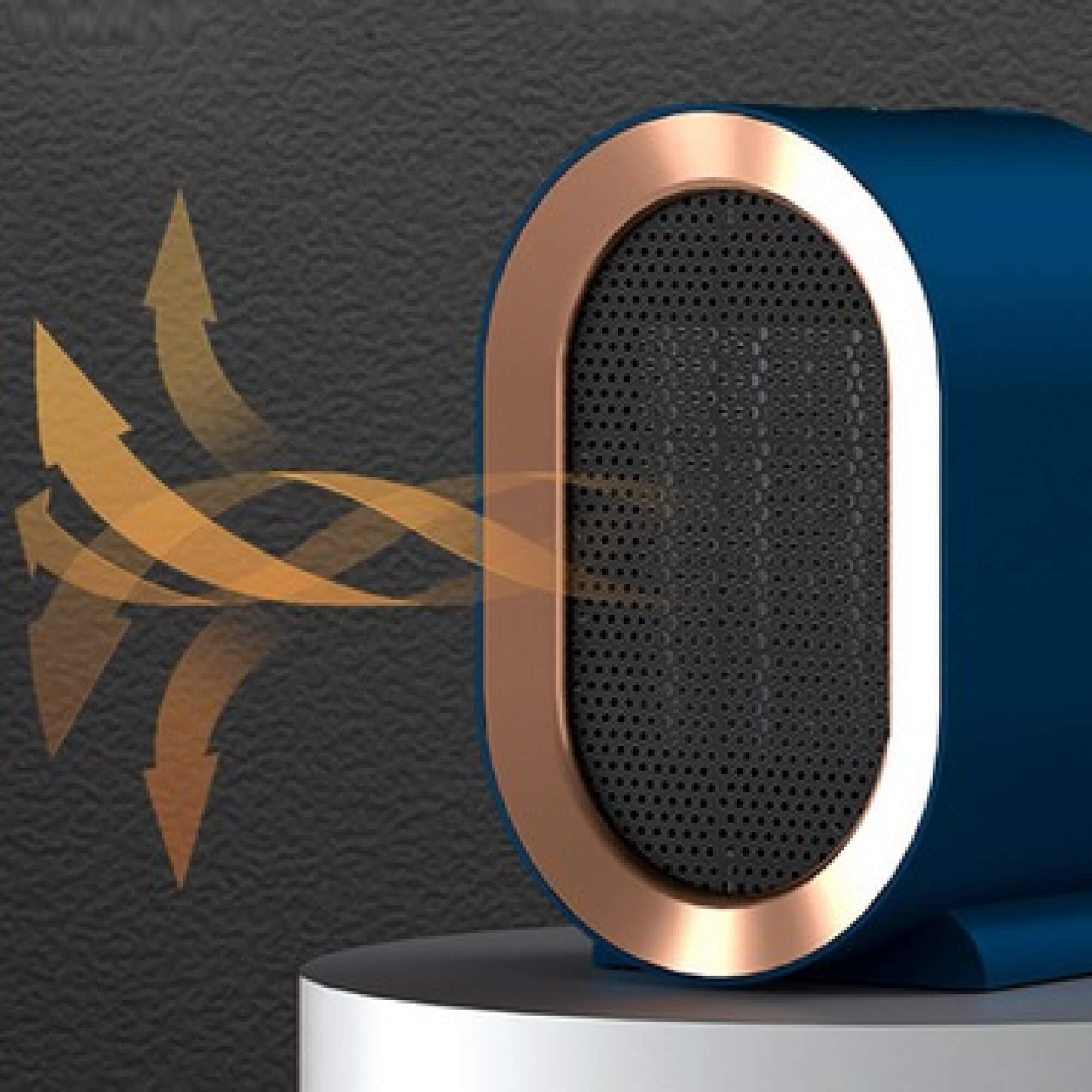 ThermoFlow | Modern Compact Portable Ceramic Heater for Home and Workspace