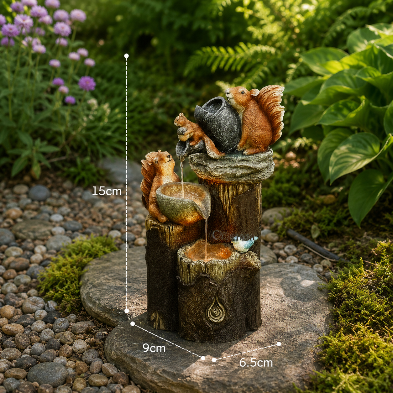 Charming Garden Figure for Outdoor Nature-Style Decor - Whimsical Weatherproof Ornament for Yards and Patios