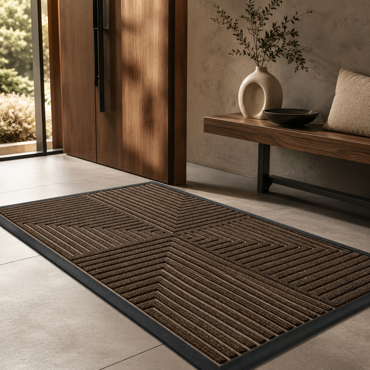 Durable Heavy Duty Door Mat – Indoor Outdoor Use