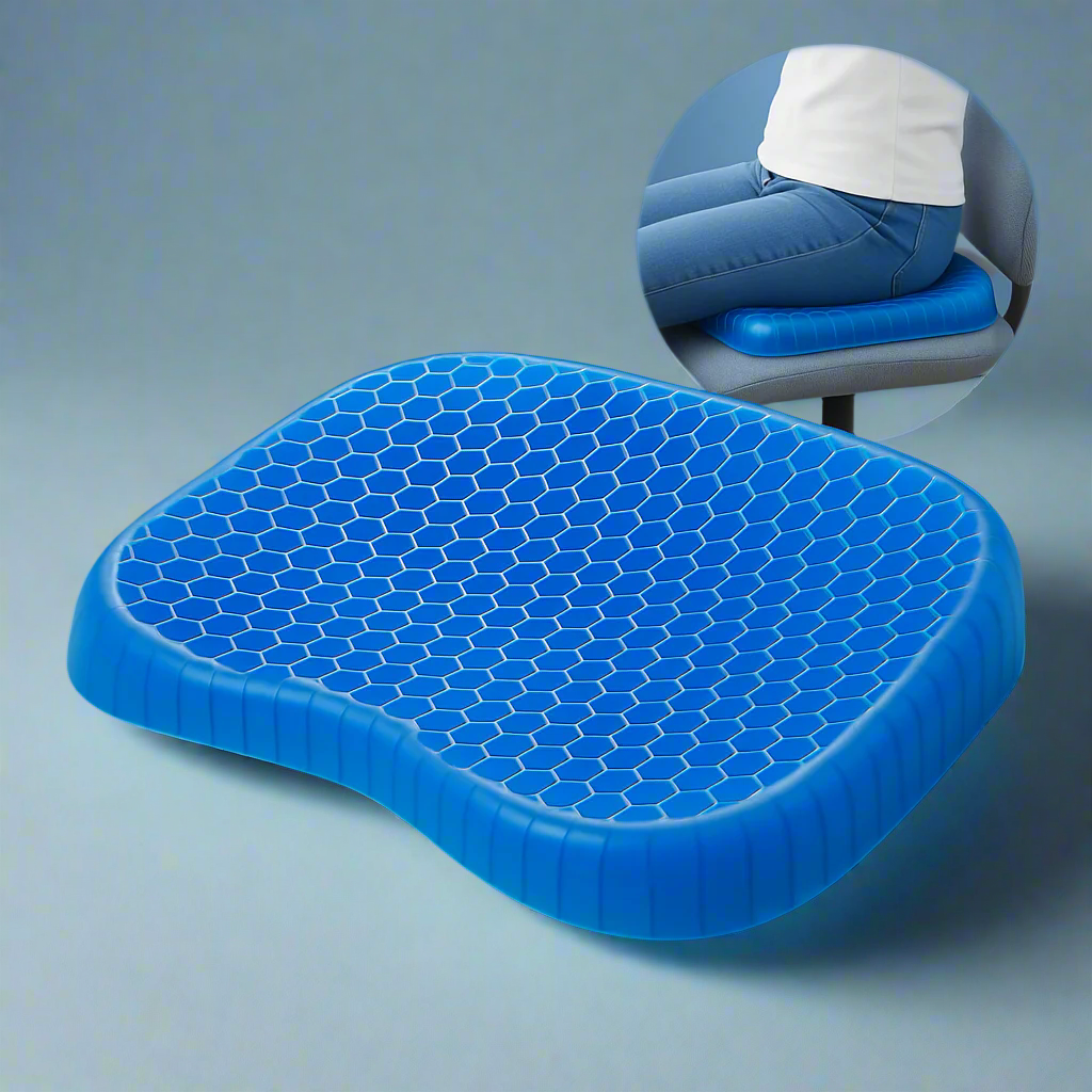 Orthopedic Gel Seat Cushion | Coccyx Pad for Sciatica & Tailbone