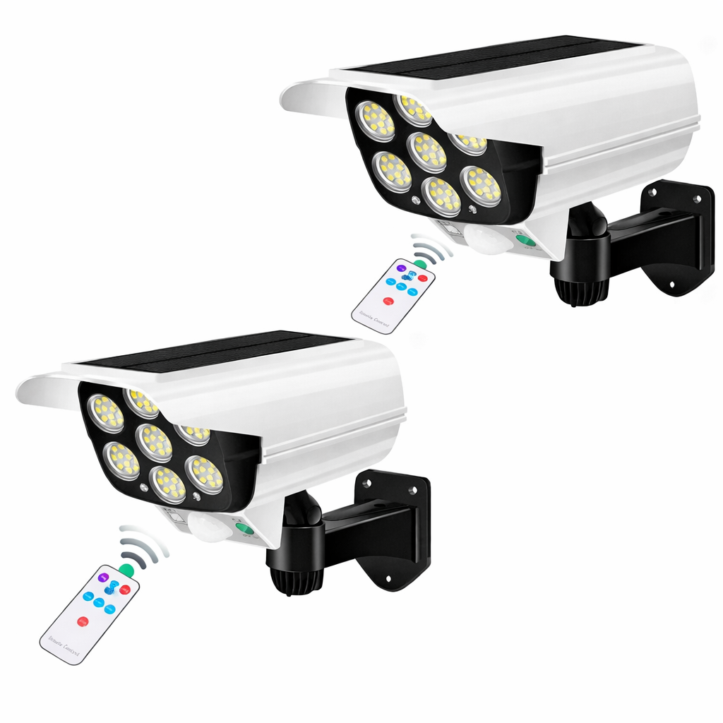 Wireless Solar LED Security Floodlight with Motion Sensor 2000LM