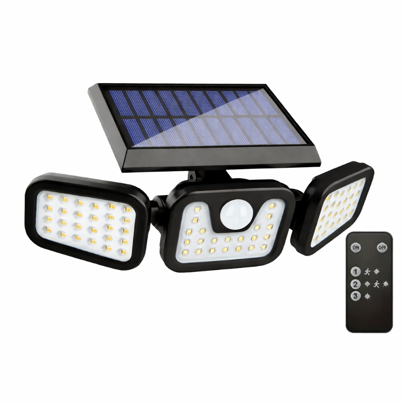 Solar Powered Motion Sensor Lights and Waterproof LED Security Floodlights