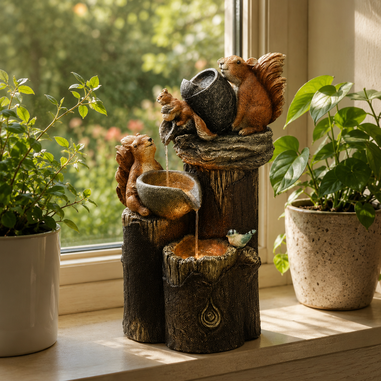 Charming Garden Figure for Outdoor Nature-Style Decor - Whimsical Weatherproof Ornament for Yards and Patios