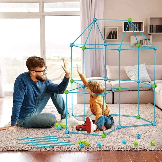 Creative Construction Set - Creative Forts & Tents - Fun Educational Plastic Toy!