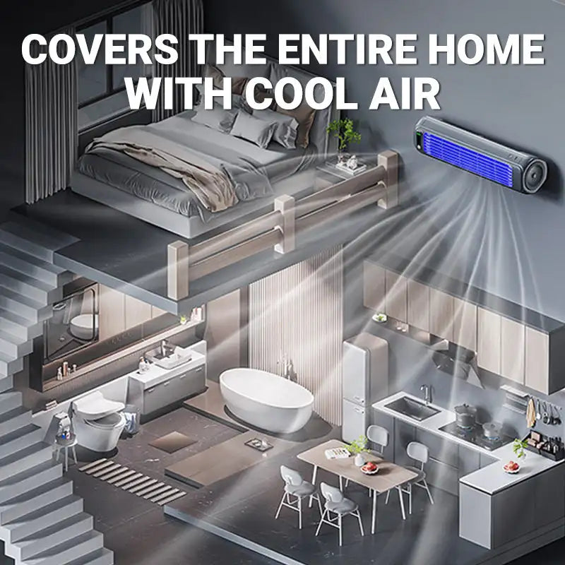 ChillMate Portable Mini Air Conditioner with 3 Speeds – Compact Rechargeable Personal Cooler for Desk & Travel