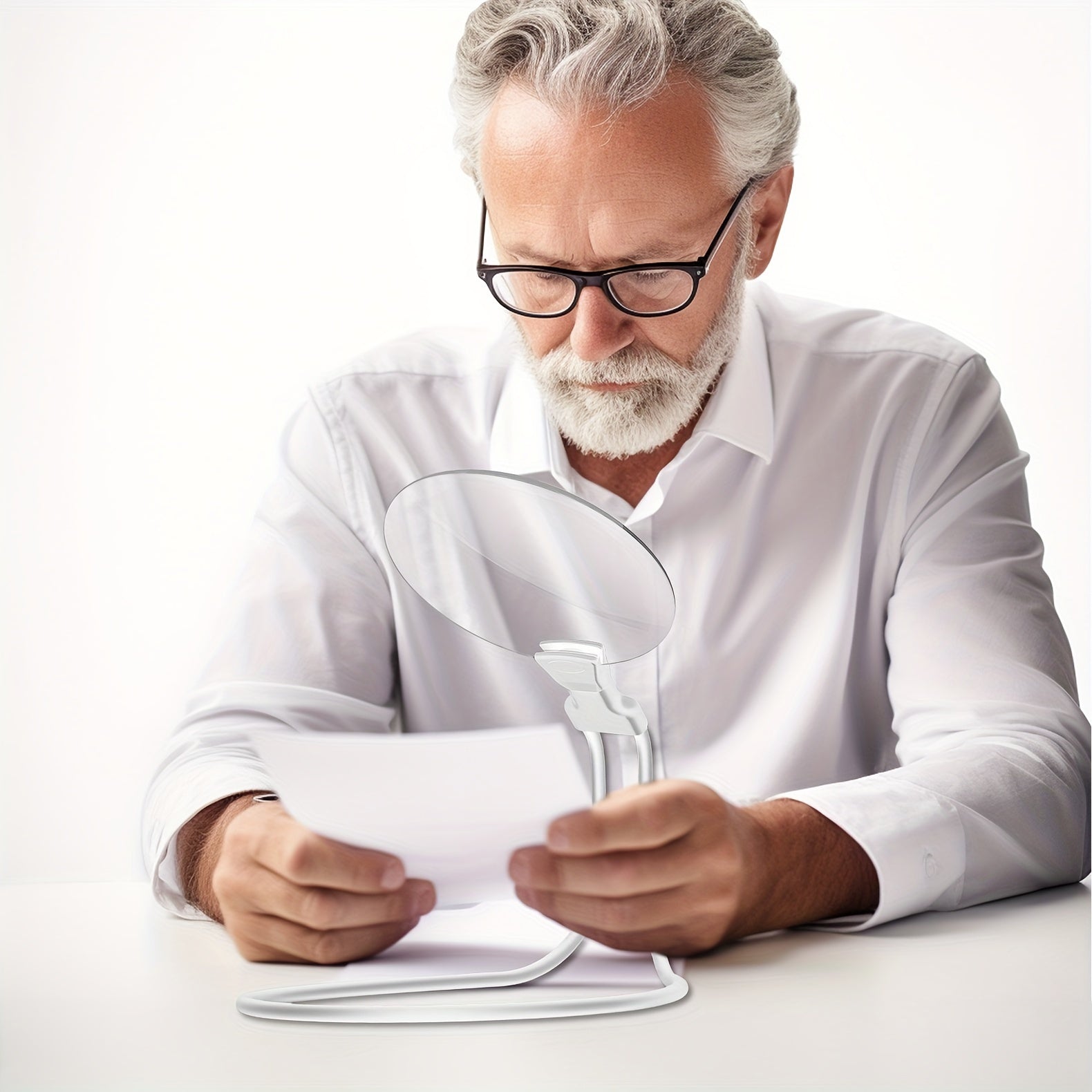 CarterLens | Ergonomic Adjustable 5X Hands-Free Magnifying Glass