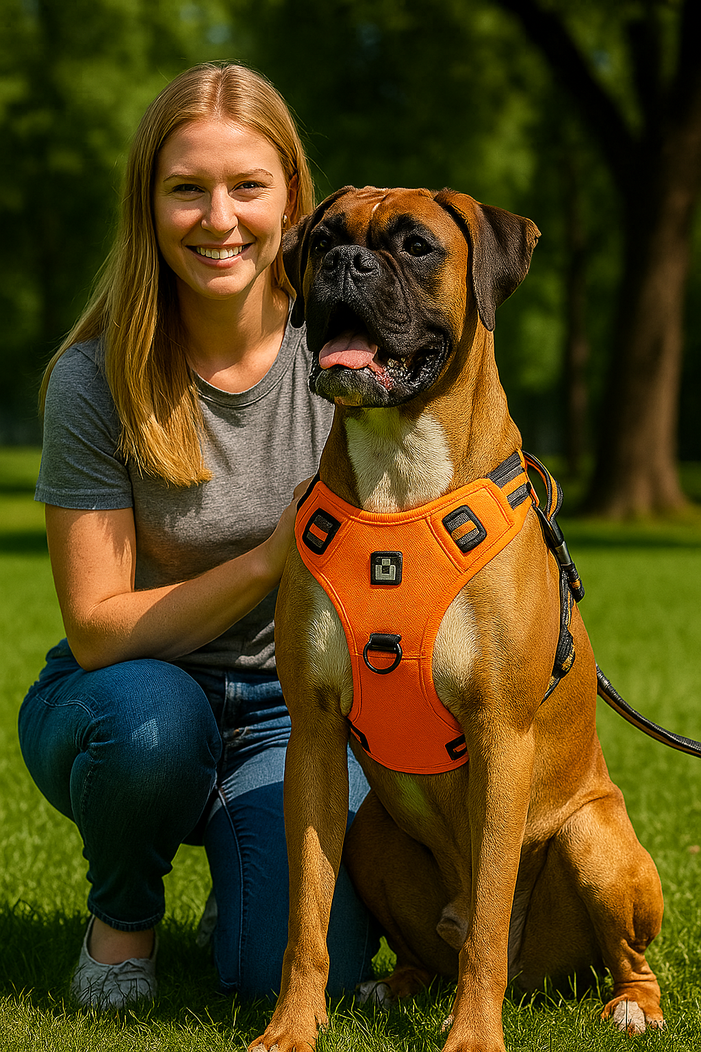 Comfort Control No-Pull Dog Harness with Handle – Soft Padded Adjustable Vest for Small to Large Dogs