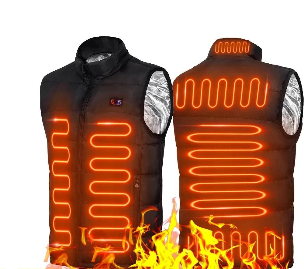 Rechargeable Heated Vest, 9-Zone Warming System