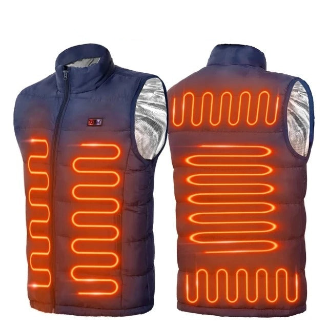 Rechargeable Heated Vest, 9-Zone Warming System