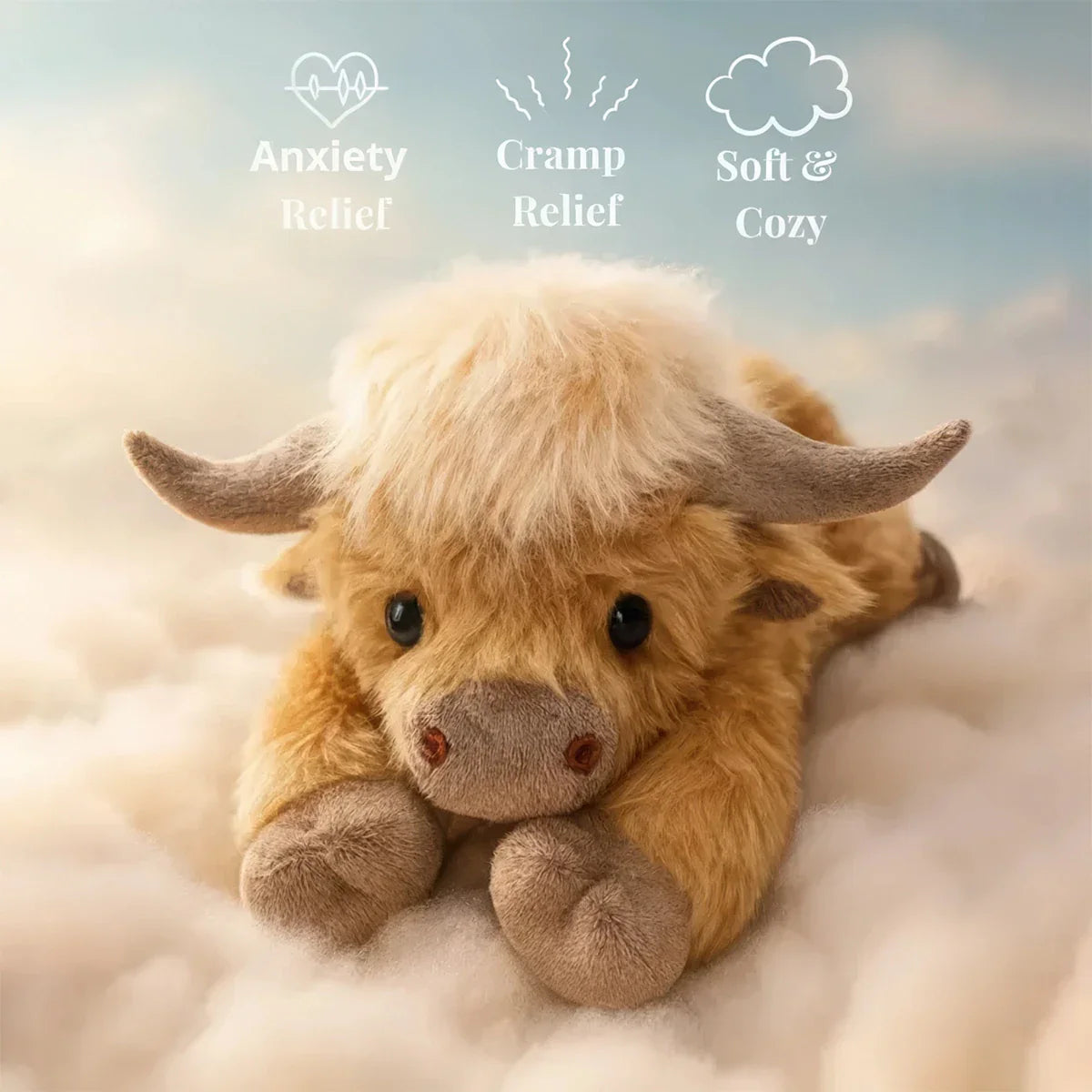FarmFriend | Cute Soft Stuffed Cartoon Highland Cow Plush Toy