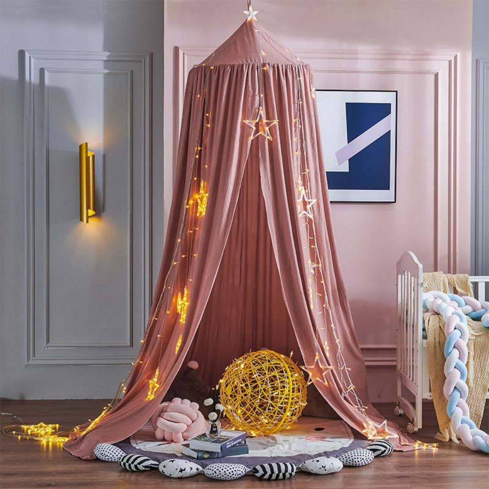 Kids Bed Canopy & Nursery Tent | Hanging Crib Drape & Decor