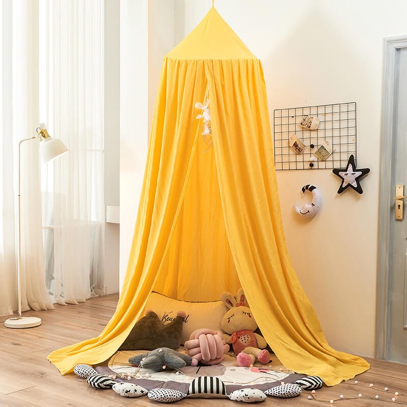 Kids Bed Canopy & Nursery Tent | Hanging Crib Drape & Decor