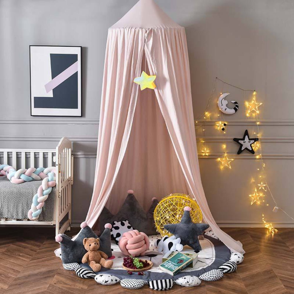 Kids Bed Canopy & Nursery Tent | Hanging Crib Drape & Decor
