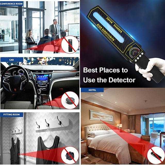 Professional RF Signal Detector and Hidden Camera Finder for GPS Tracking