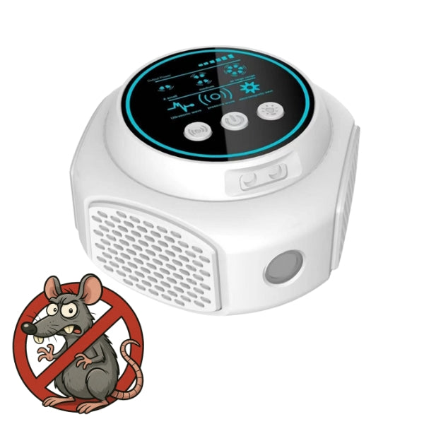 4-Speaker Ultrasonic Rat Repellent Plug-In, 3200 sq. ft. Coverage, Electronic Rodent Deterrent