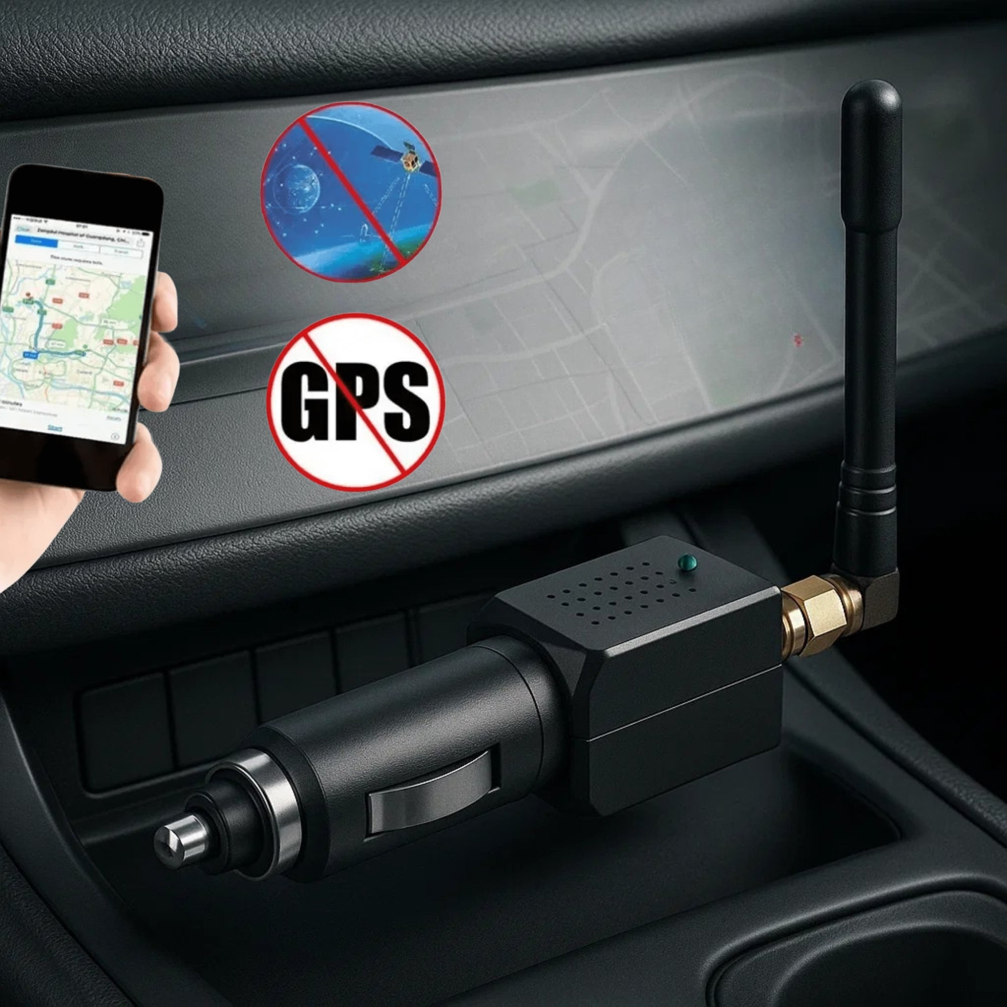GPS Signal Blocker & Anti-Tracking Detector for Car, Truck & Vehicle Privacy