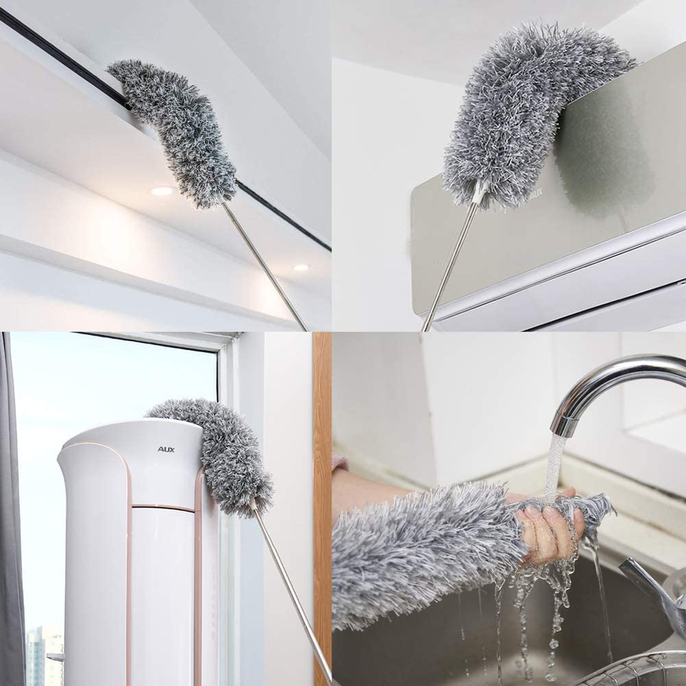 CleanReach | Adjustable Extendable Feather Duster for Versatile Home Cleaning