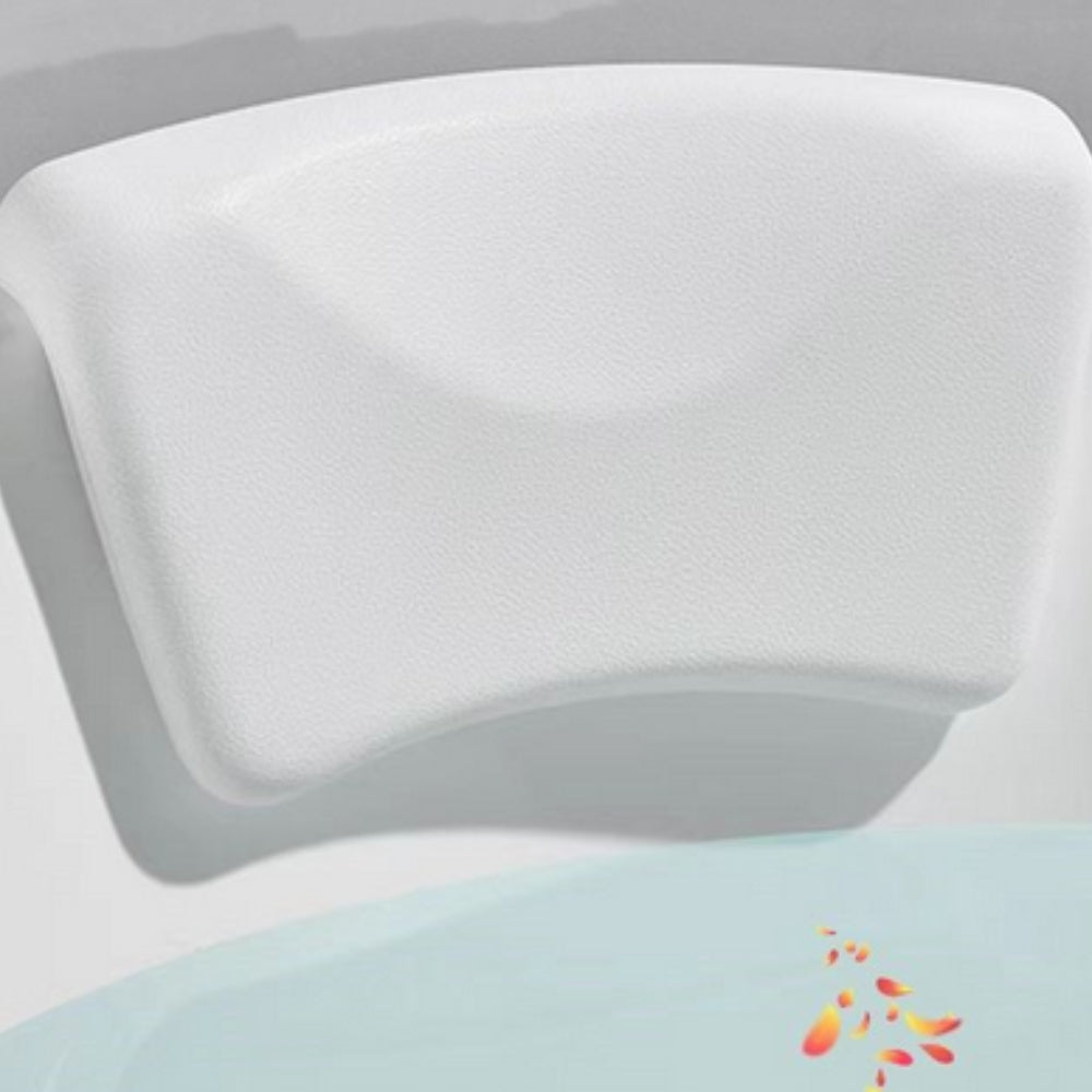 Memory Foam Bath Pillow | Non-Slip Suction Cup Head & Neck Support