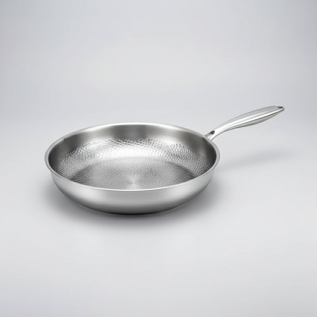 Titanium Non-Stick Frying Pan for Even Heat - Durable Scratch-Resistant Skillet for Everyday Cooking