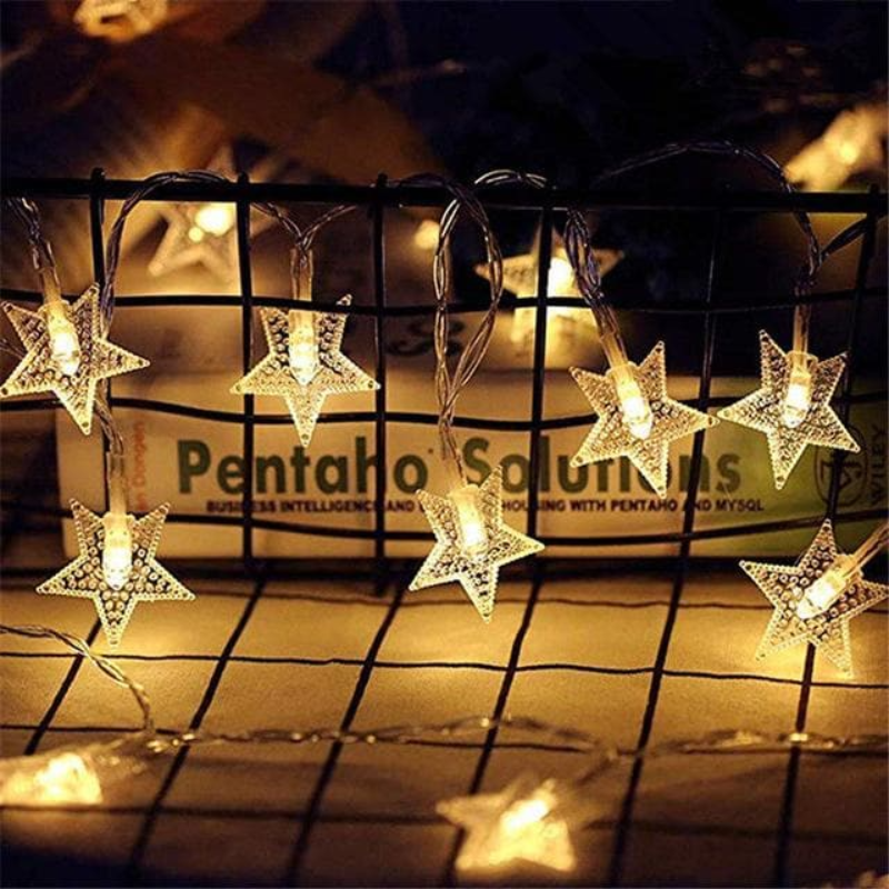 Fairy LED String Lights | Star Snowflake Flower Ball Twinkle Decor