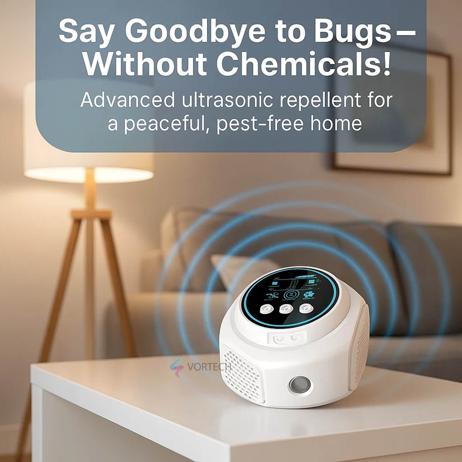 4-Speaker Ultrasonic Rat Repellent Plug-In, 3200 sq. ft. Coverage, Electronic Rodent Deterrent