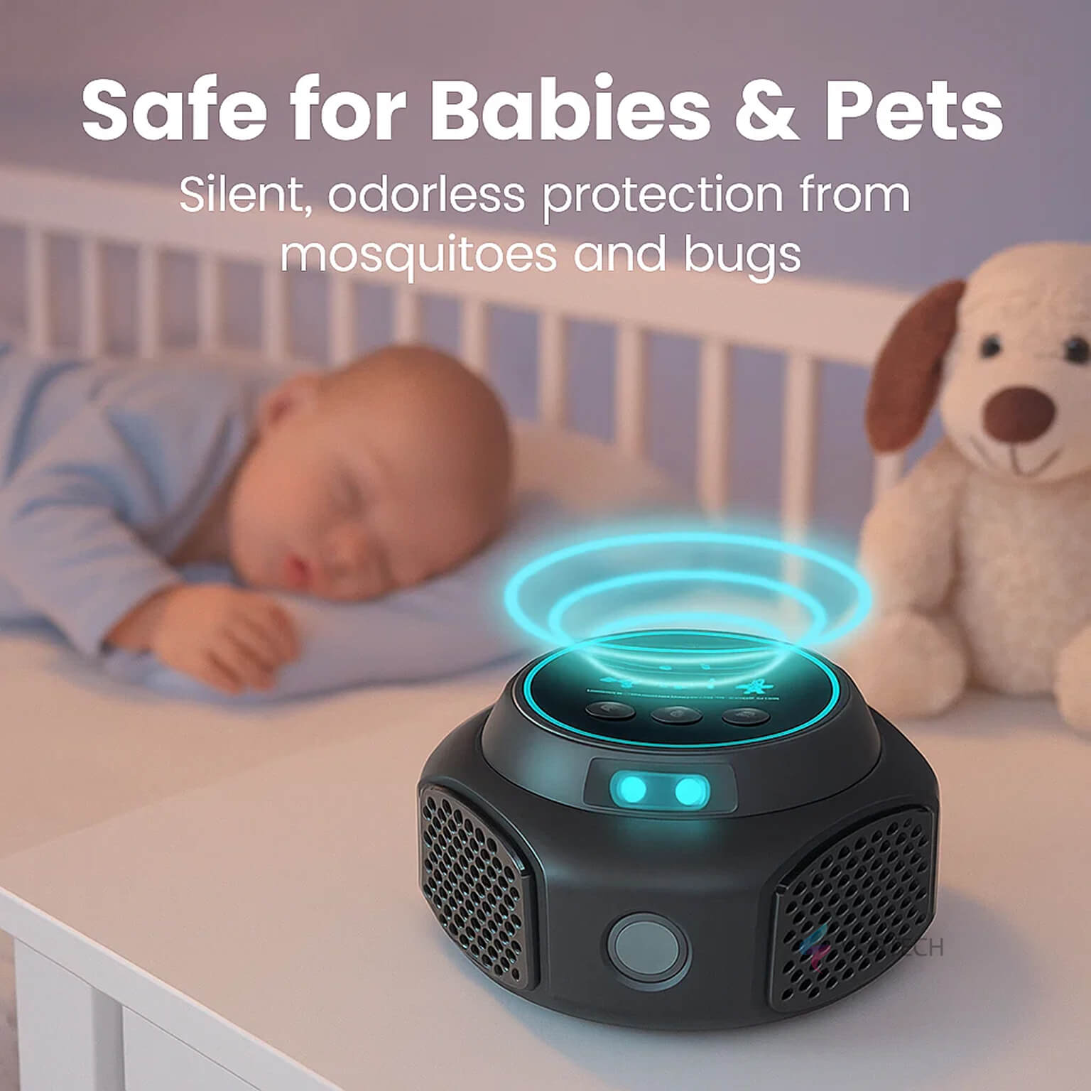 4-Speaker Ultrasonic Rat Repellent Plug-In, 3200 sq. ft. Coverage, Electronic Rodent Deterrent