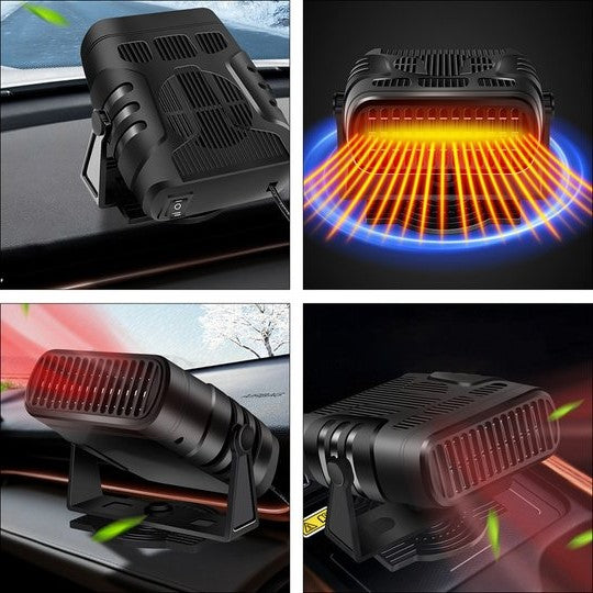 12V Car Heater & Cooler 2-in-1 | Fast Defroster Fan & Air Purifier