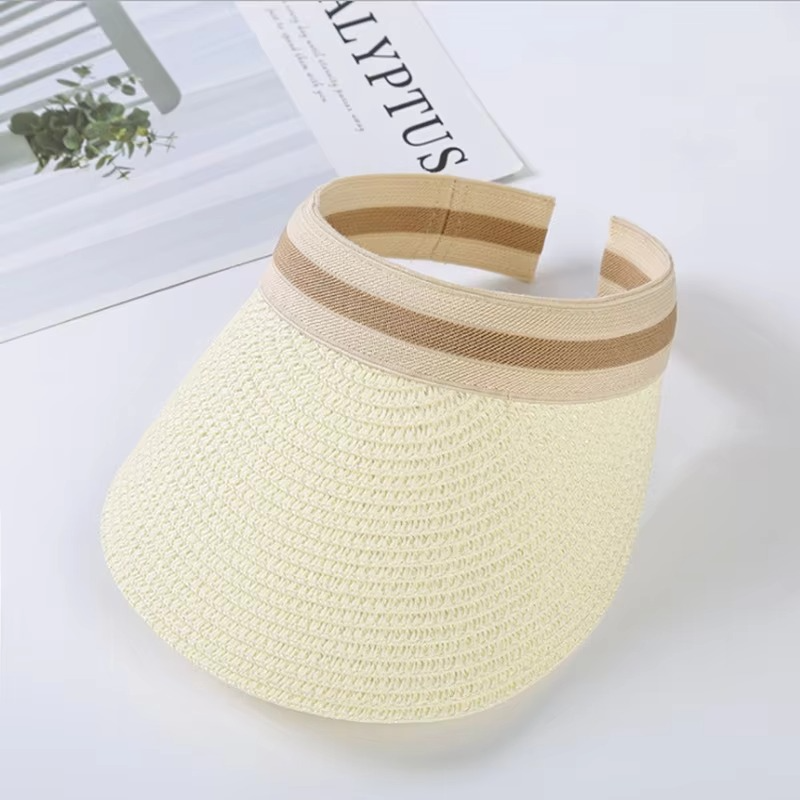 Wide-Brim UV Protection Sun Visor Hat – Foldable Adjustable Summer Sun Hat for Beach, Golf & Outdoor Days