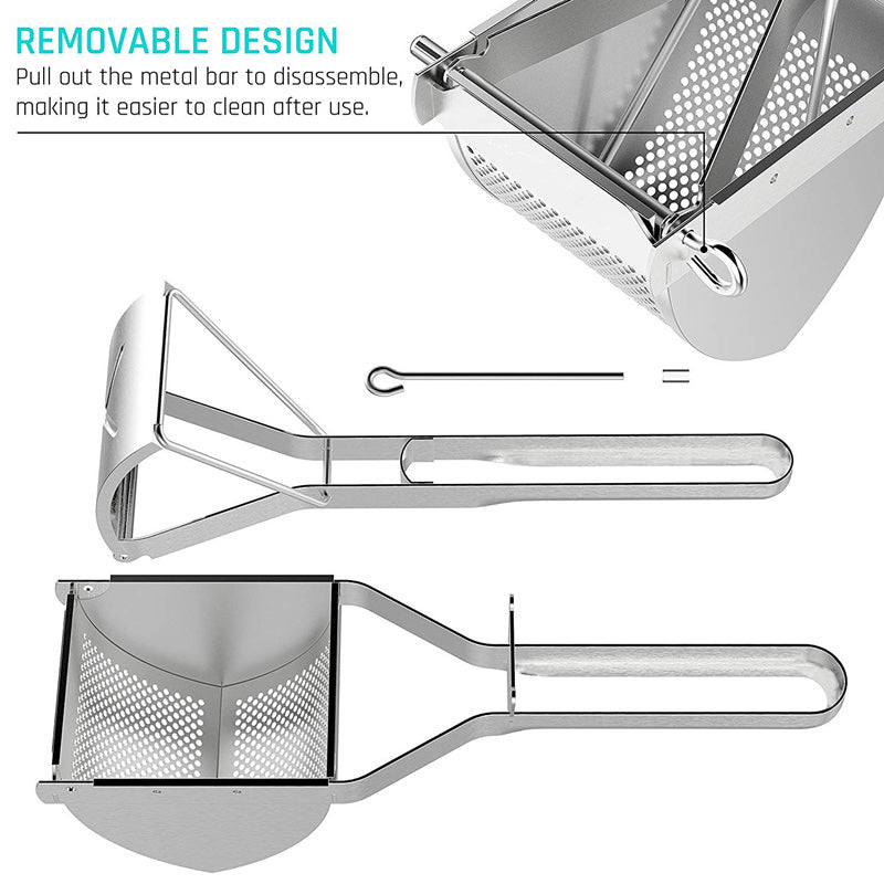 Stainless Steel Potato Ricer & Masher, Baby Food & Fruit Press
