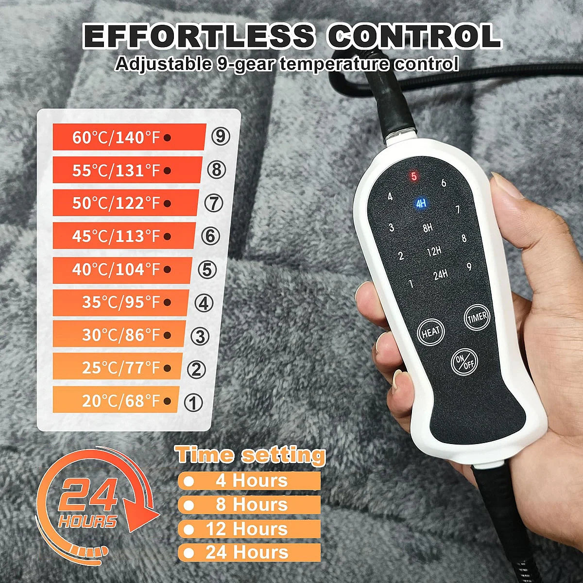 CozyPaws | Adjustable Temperature Heated Dog Bed with Washable Cover