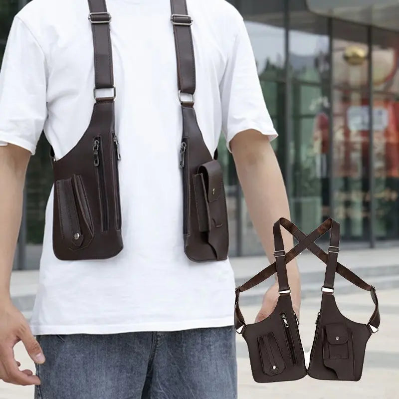 Men's Anti-Theft Shoulder Bag | Multi-Compartment Crossbody Sling Travel Pack