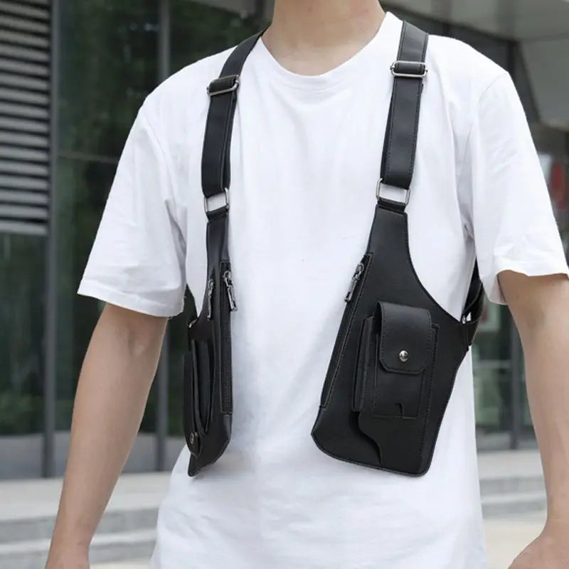 Anti-Theft Men's Crossbody Shoulder Bag – Water-Resistant Tactical Sling with Multiple Compartments