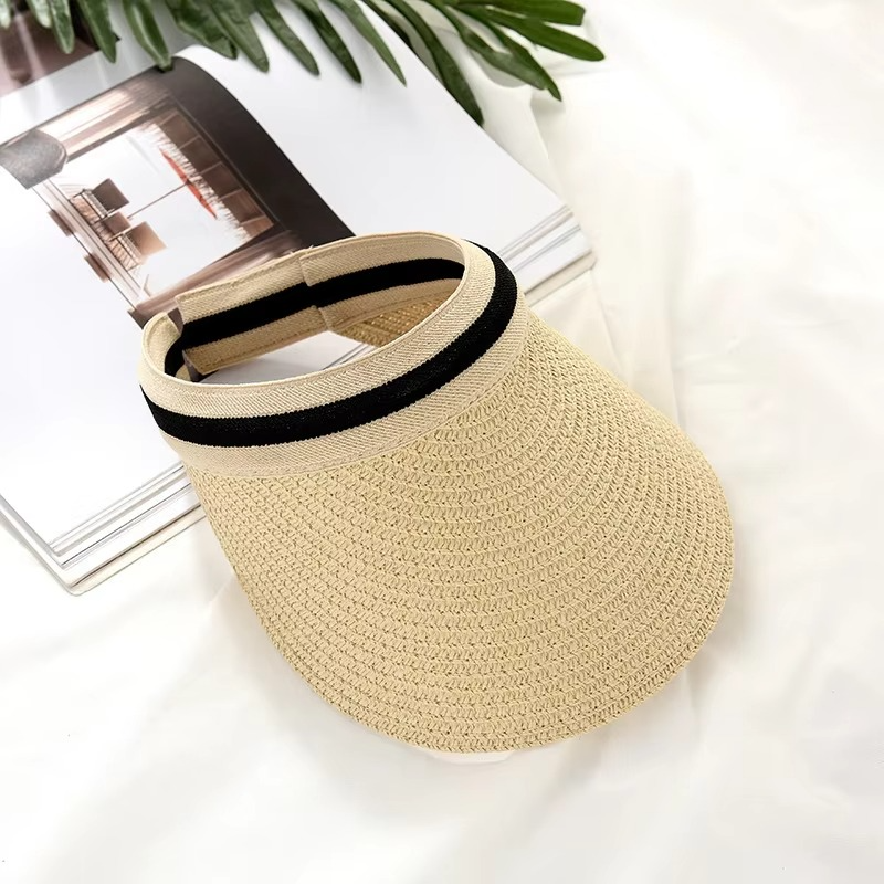 Wide-Brim UV Protection Sun Visor Hat – Foldable Adjustable Summer Sun Hat for Beach, Golf & Outdoor Days
