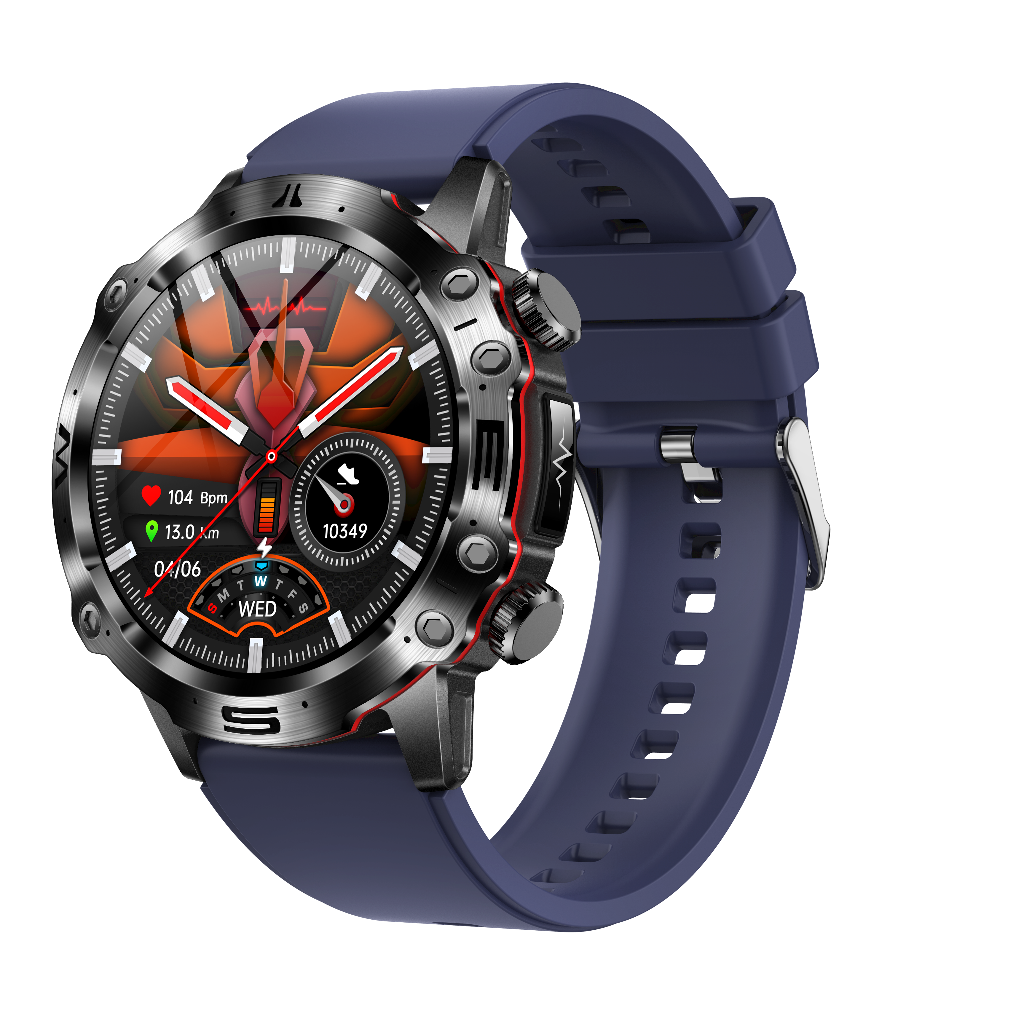 Advanced ECG Smartwatch | EKG, Blood Pressure, Blood Sugar and Health Insights