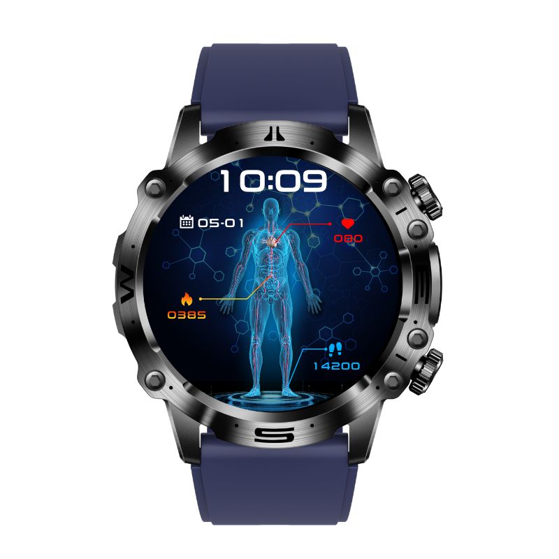 Advanced ECG Smartwatch | EKG, Blood Pressure, Blood Sugar and Health Insights