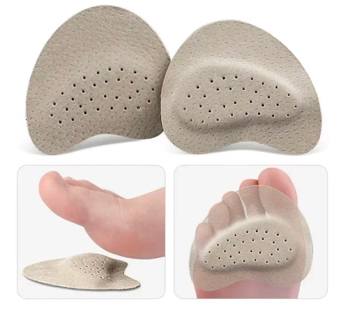 Womens Anti Slip Foot Pads for Sandals and Shoe Pain Relief