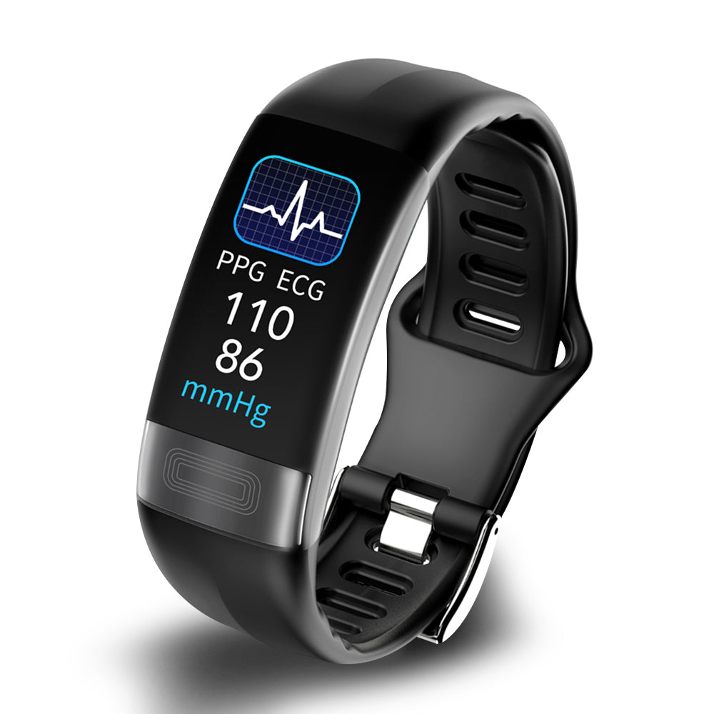 Intelligent Blood Pressure Monitor Bracelet with EKG, Heart Rate, SpO2 & Sleep Tracker