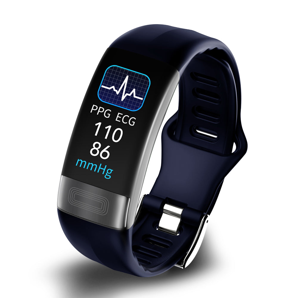 Intelligent Blood Pressure Monitor Bracelet with EKG, Heart Rate, SpO2 & Sleep Tracker