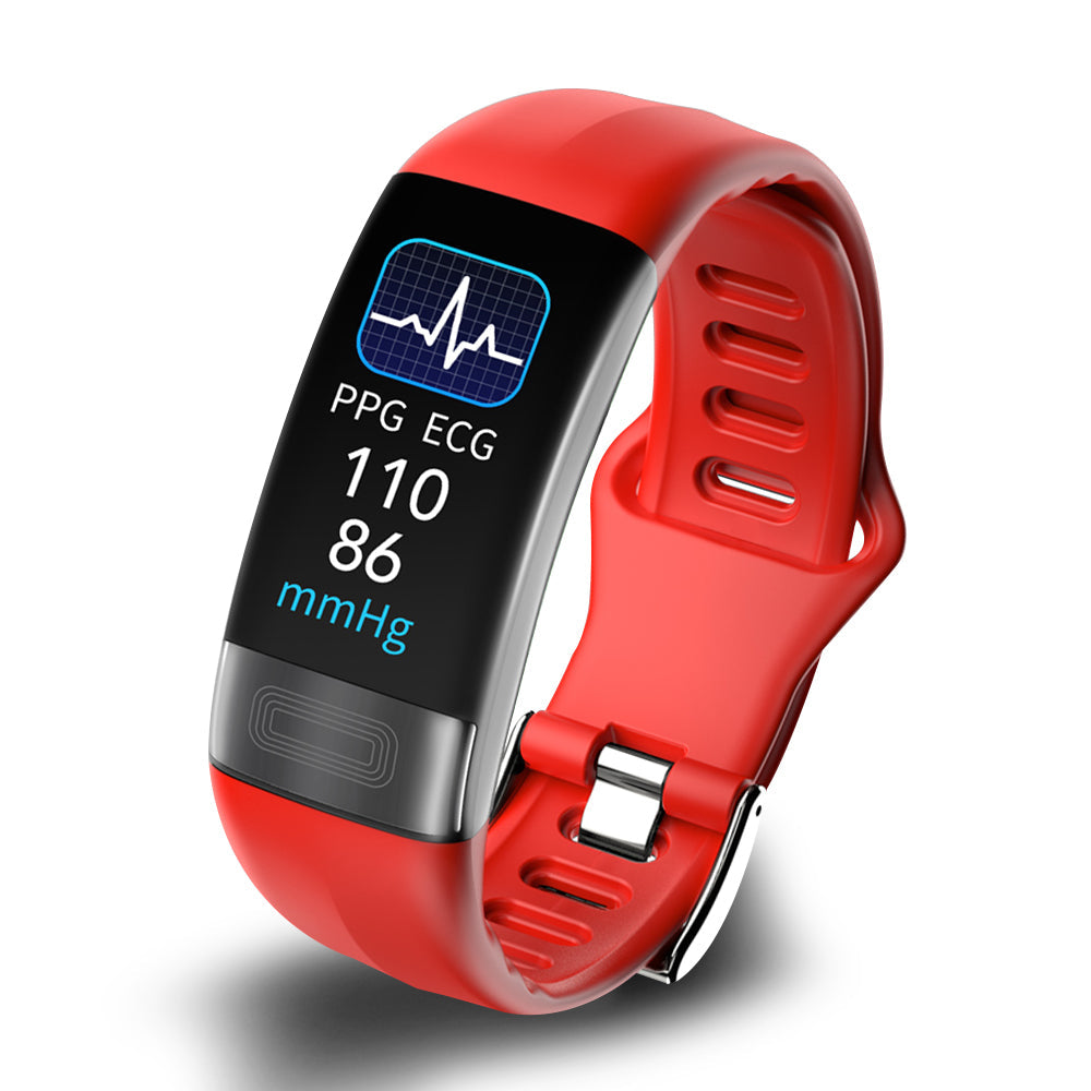 Intelligent Blood Pressure Monitor Bracelet with EKG, Heart Rate, SpO2 & Sleep Tracker
