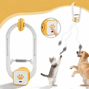Interactive Cat Toy with Retractable String – USB Rechargeable Self-Play Teaser for Indoor Cats & Kittens
