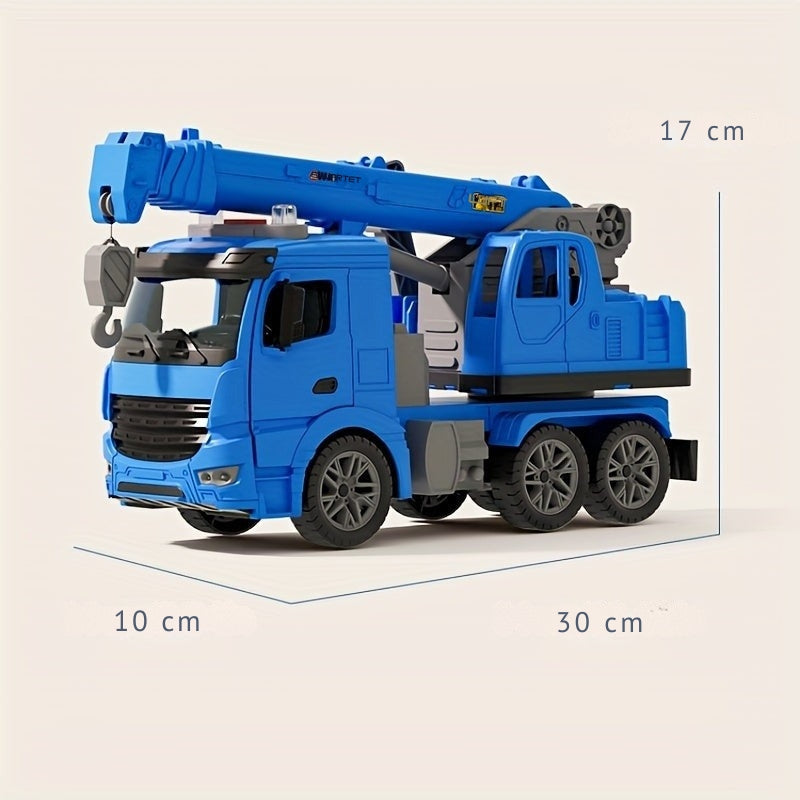 Interactive Crane Truck Toy with Lights & Sounds – Movable Construction Vehicle for Kids Skill-Building Play