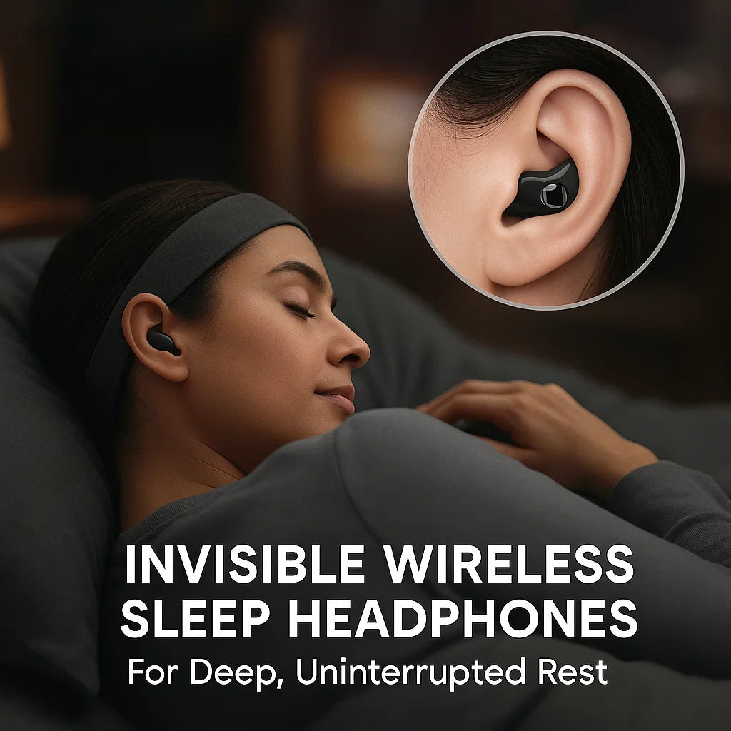 Wireless Sleep Headphones & Eye Mask | Bluetooth 5.3 Headband for Music & Travel