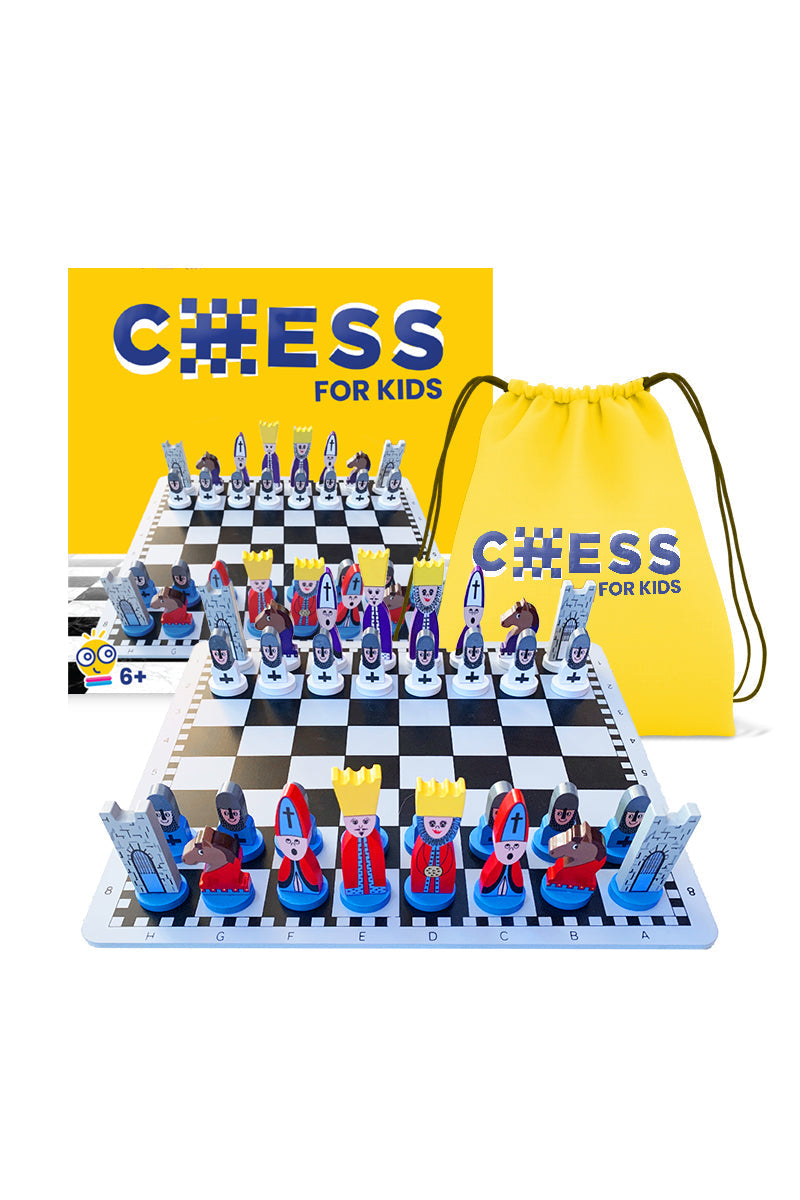SmartMove | Educational Wooden Chess Board Game Set 30x30 cm for Kids Strategy