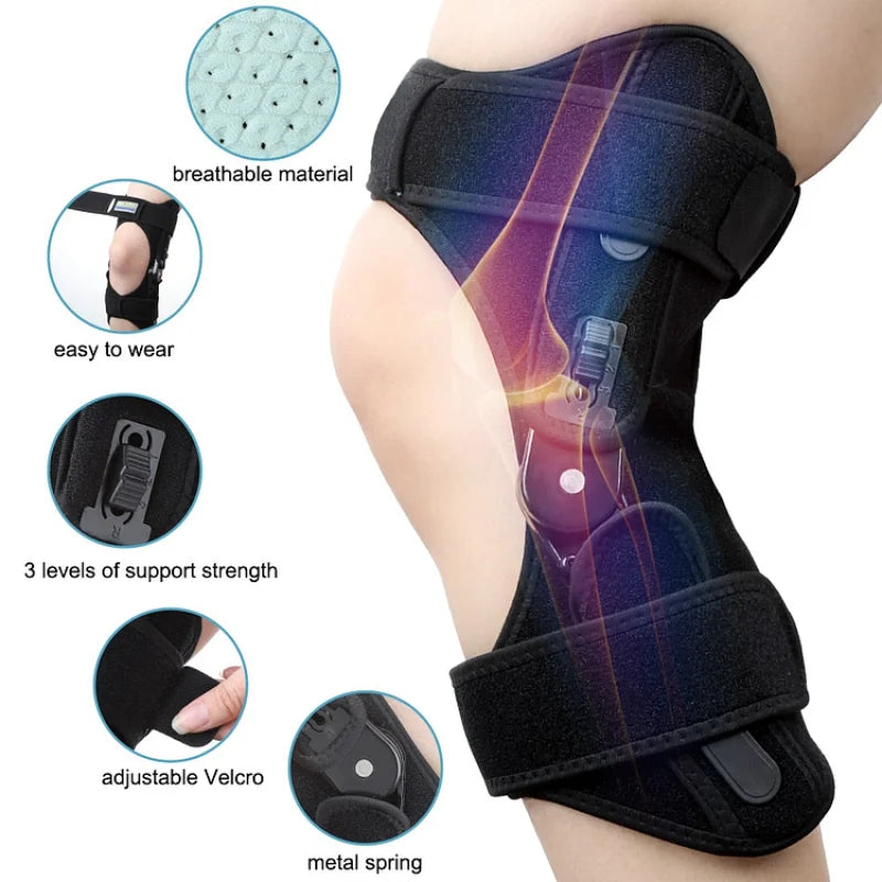 Adjustable Stabilizing Knee Brace 2-Pack – Reinforced Compression Support for Sports, Gym & Daily Comfort