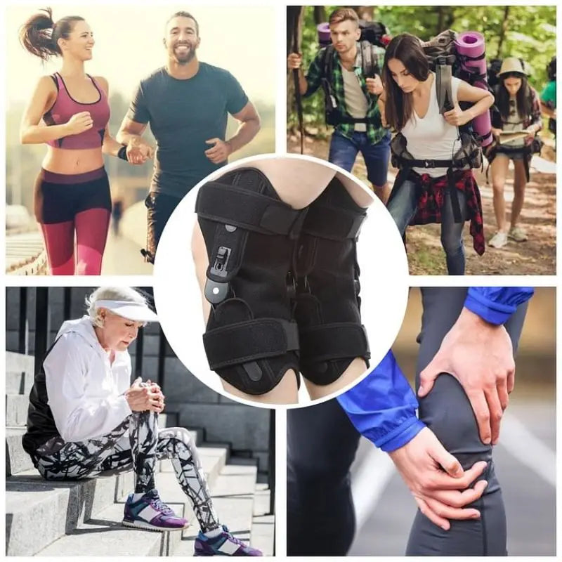 Adjustable Stabilizing Knee Brace 2-Pack – Reinforced Compression Support for Sports, Gym & Daily Comfort