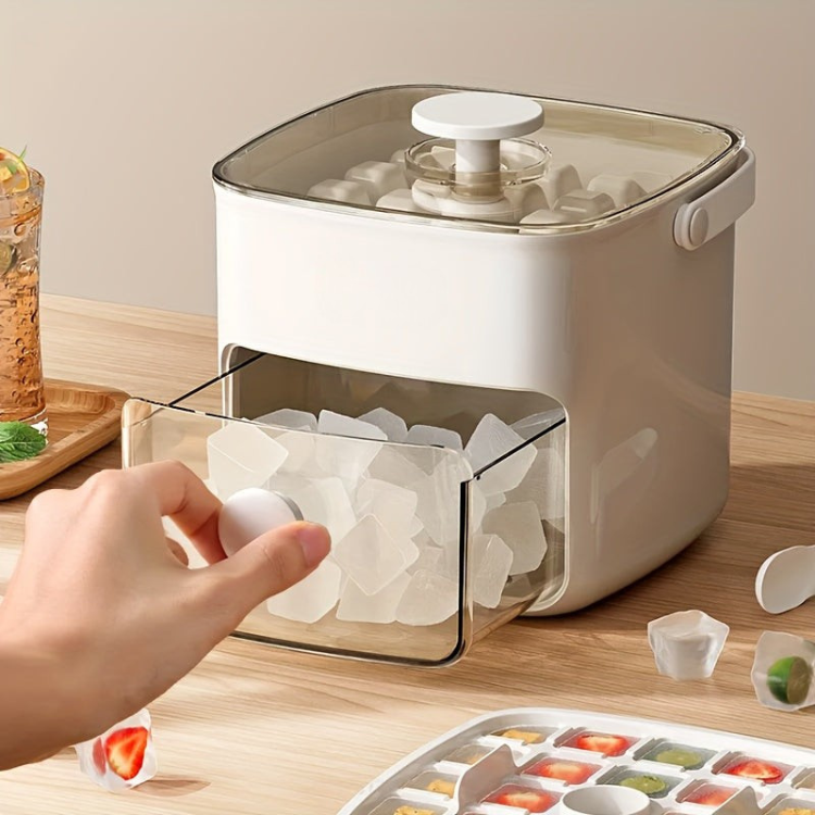 Compact Countertop Ice Cube Maker – Fast Self-Serve Ice Machine for Home, Office & Bar